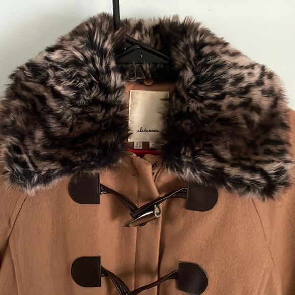 Elevenses Anthropologie Camel Toggle Melton Coat - Picture 13 of 16